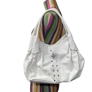 SimplyVera Vera Wang Faux Leather Hobo Bag